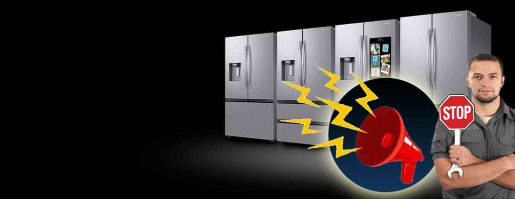 بنر صدای زیاد و غیر طبیعی یخچال سامسونگ